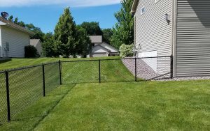 Black Chain Link Fence Installation Mn