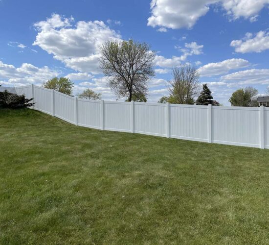 White Vinyl Privacy Fence